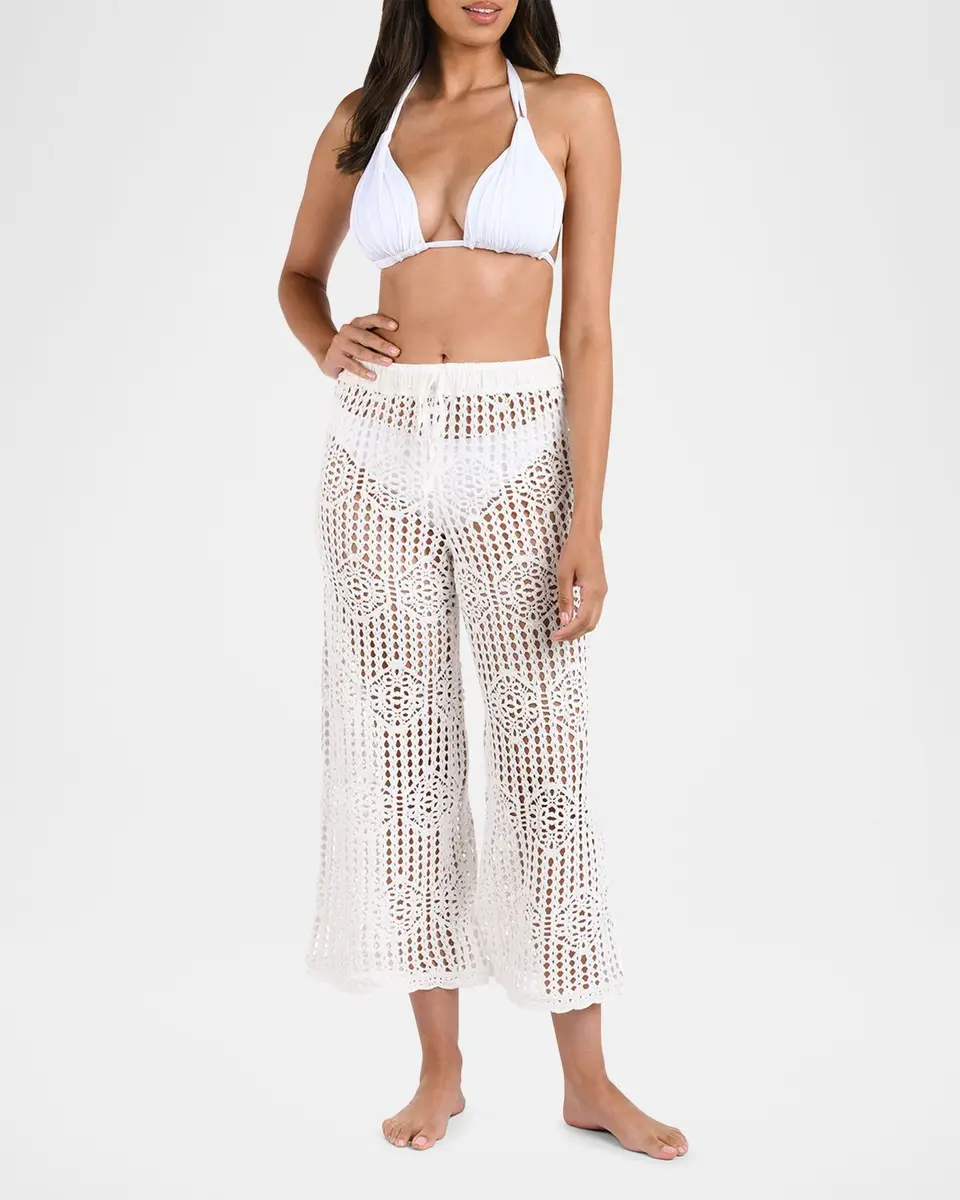 La Blanca Waverly Crochet Cropped Pants | Thumbnail 2