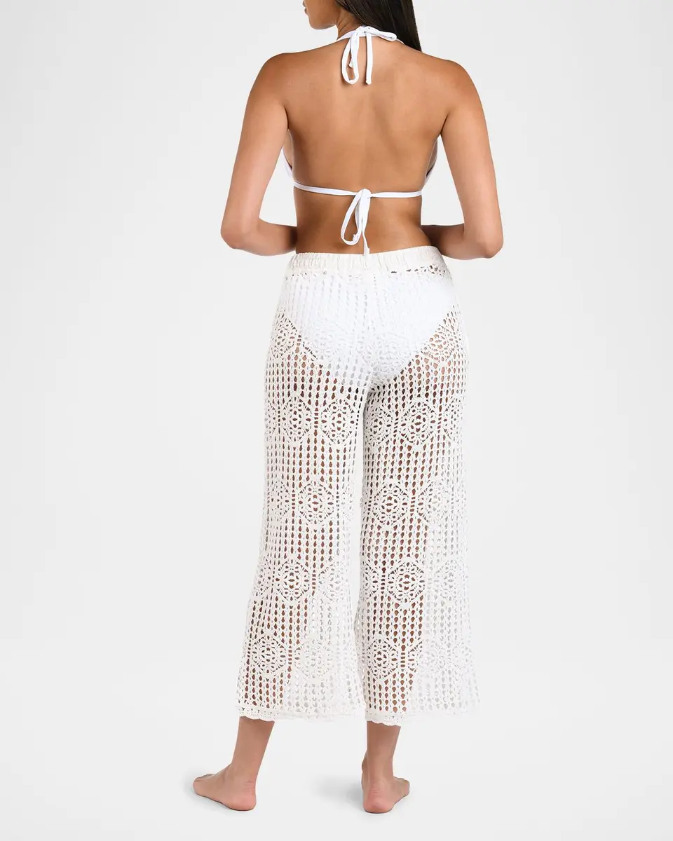 La Blanca Waverly Crochet Cropped Pants | Thumbnail 3