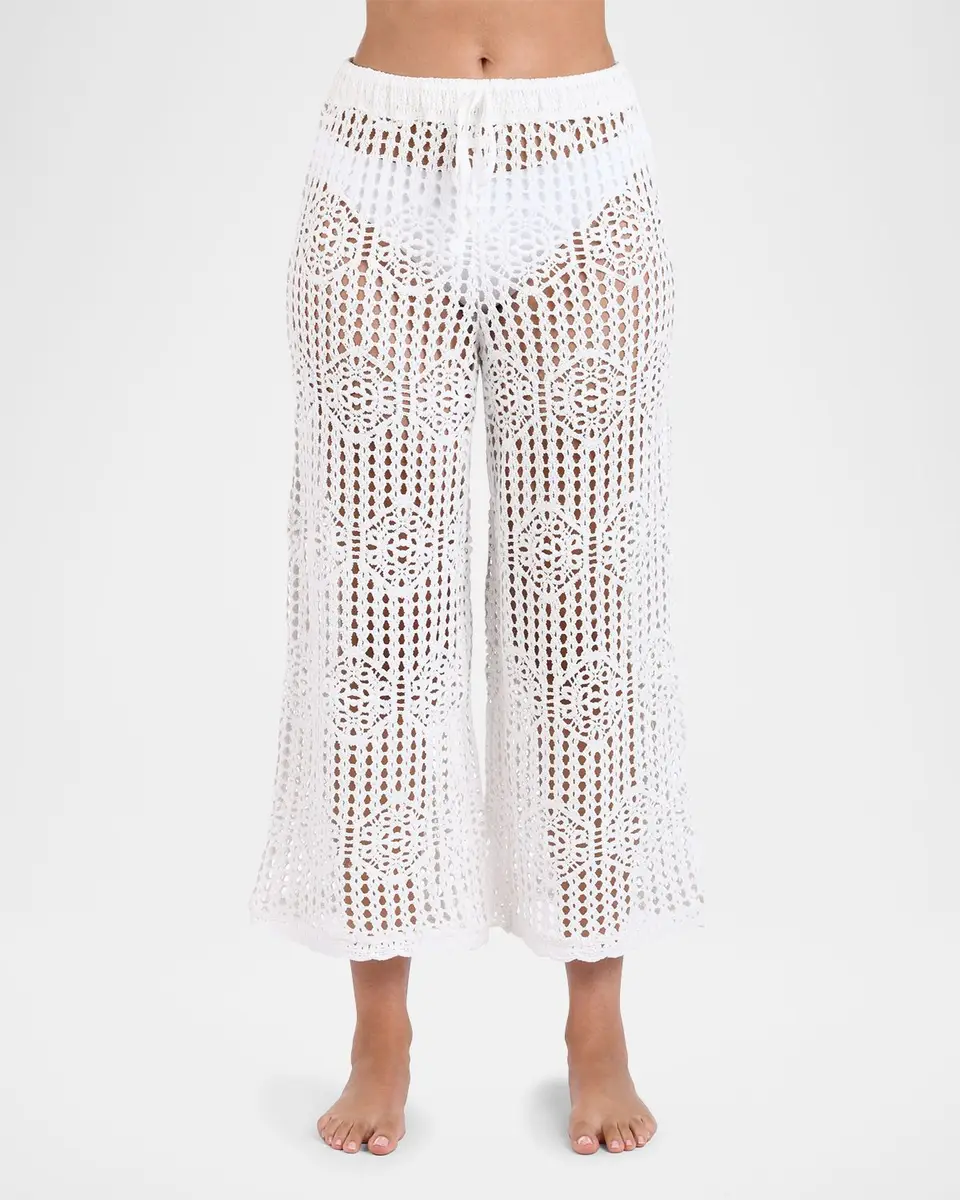 La Blanca Waverly Crochet Cropped Pants | Thumbnail 4