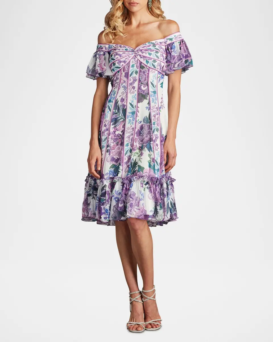 Tadashi Shoji Off-Shoulder Empire Flounce Dress | Thumbnail 2 Tadashi Shoji Off-Shoulder Empire Flounce Dress | Thumbnail 2