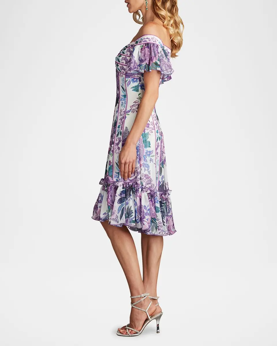 Tadashi Shoji Off-Shoulder Empire Flounce Dress | Thumbnail 6 Tadashi Shoji Off-Shoulder Empire Flounce Dress | Thumbnail 6