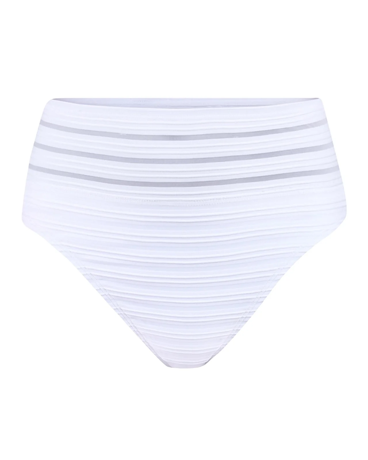 La Blanca Fluid Lines High-Waist Bikini Bottoms