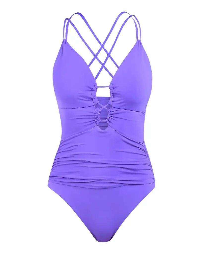 La Blanca Lace-Up One-Piece Swimsuit | Image 1 La Blanca Lace-Up One-Piece Swimsuit | Image 1