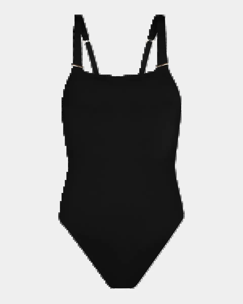 La Blanca Plus Size LB Luxe Square-Neck One-Piece Swimsuit | Thumbnail 2