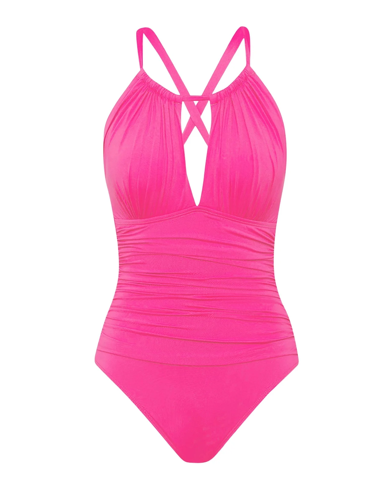 La Blanca Island Goddess Mio High-Neck One-Piece Swimsuit