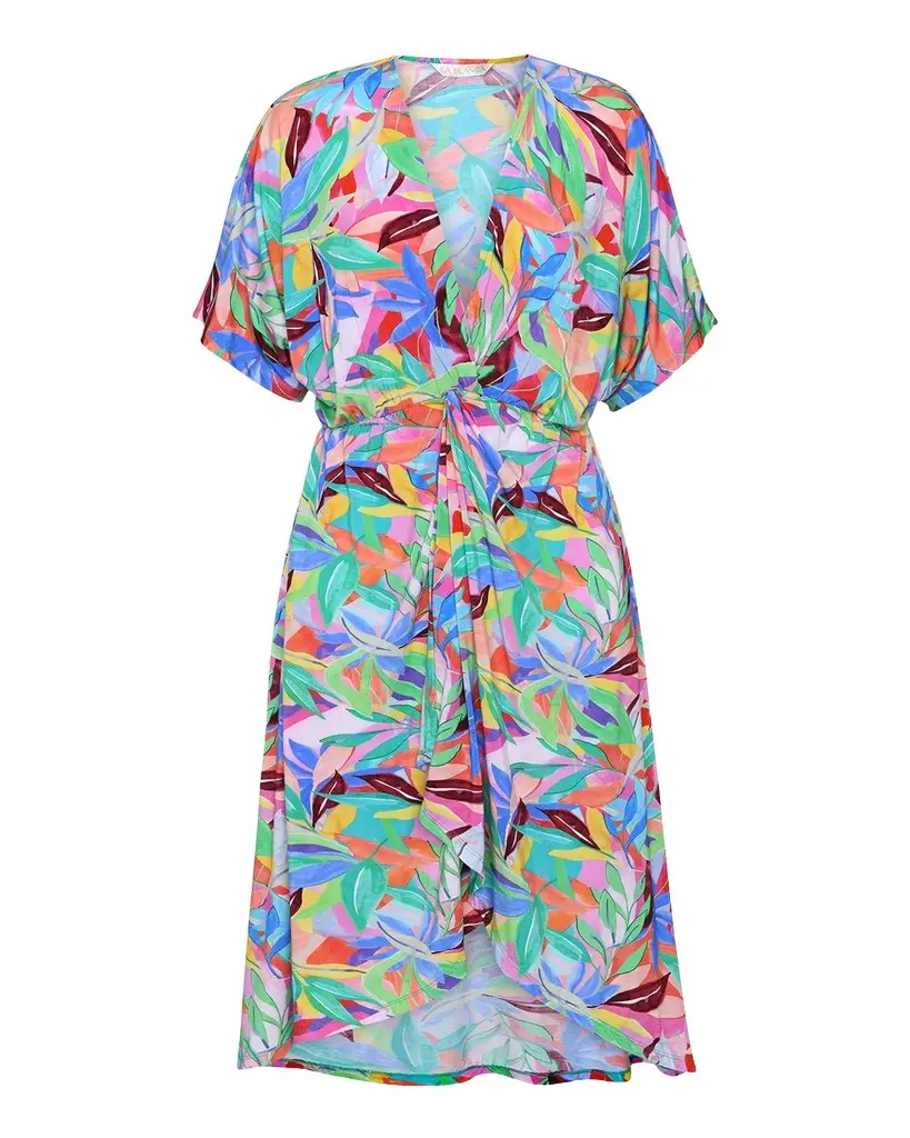 La Blanca Tropi-Flage Twist Sun Dress Coverup | Image 1 La Blanca Tropi-Flage Twist Sun Dress Coverup | Image 1
