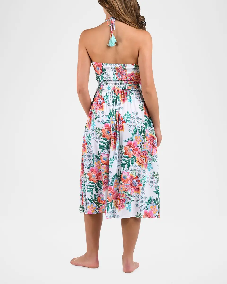 La Blanca Riviera Halter Mid-Calf Sun Dress Coverup | Thumbnail 3 La Blanca Riviera Halter Mid-Calf Sun Dress Coverup | Thumbnail 3