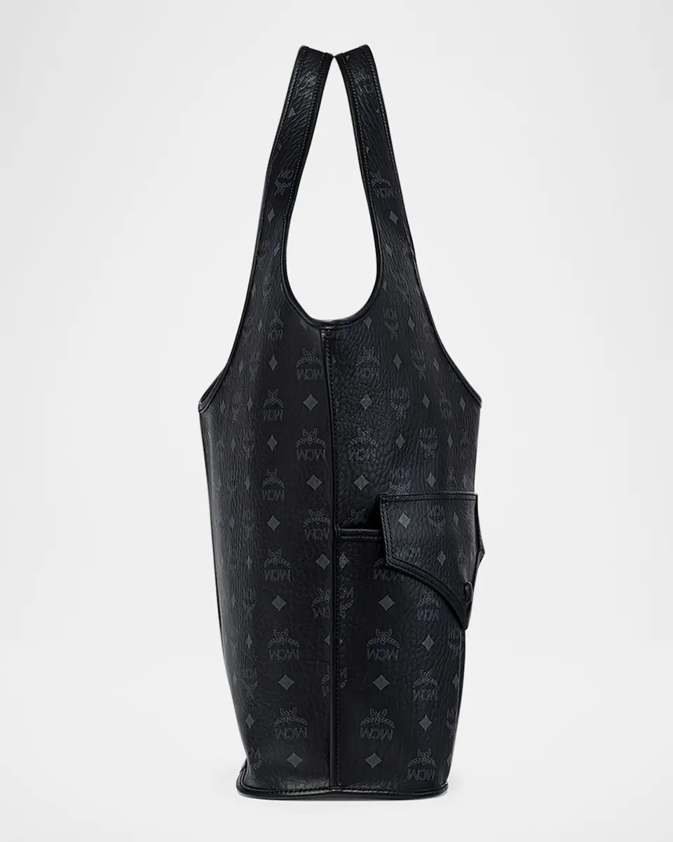 MCM Leni XL Visetos Monogram Shopper Tote Bag | Thumbnail 3