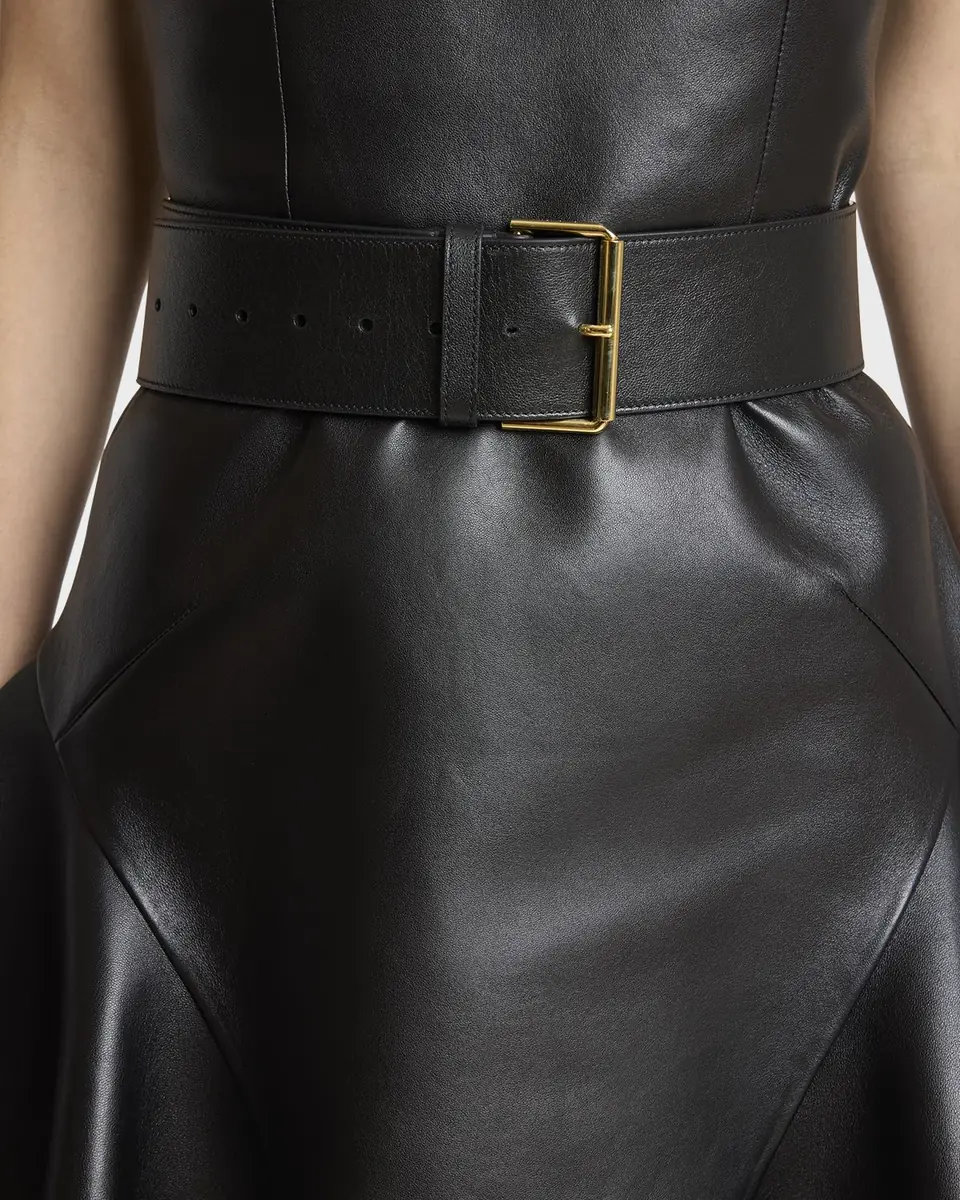 Givenchy Voyou Two-Tone Metal Leather Belt | Thumbnail 2