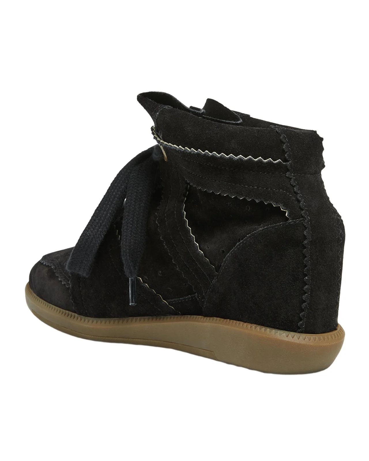 Isabel Marant Bobby Suede Wedge Sneakers