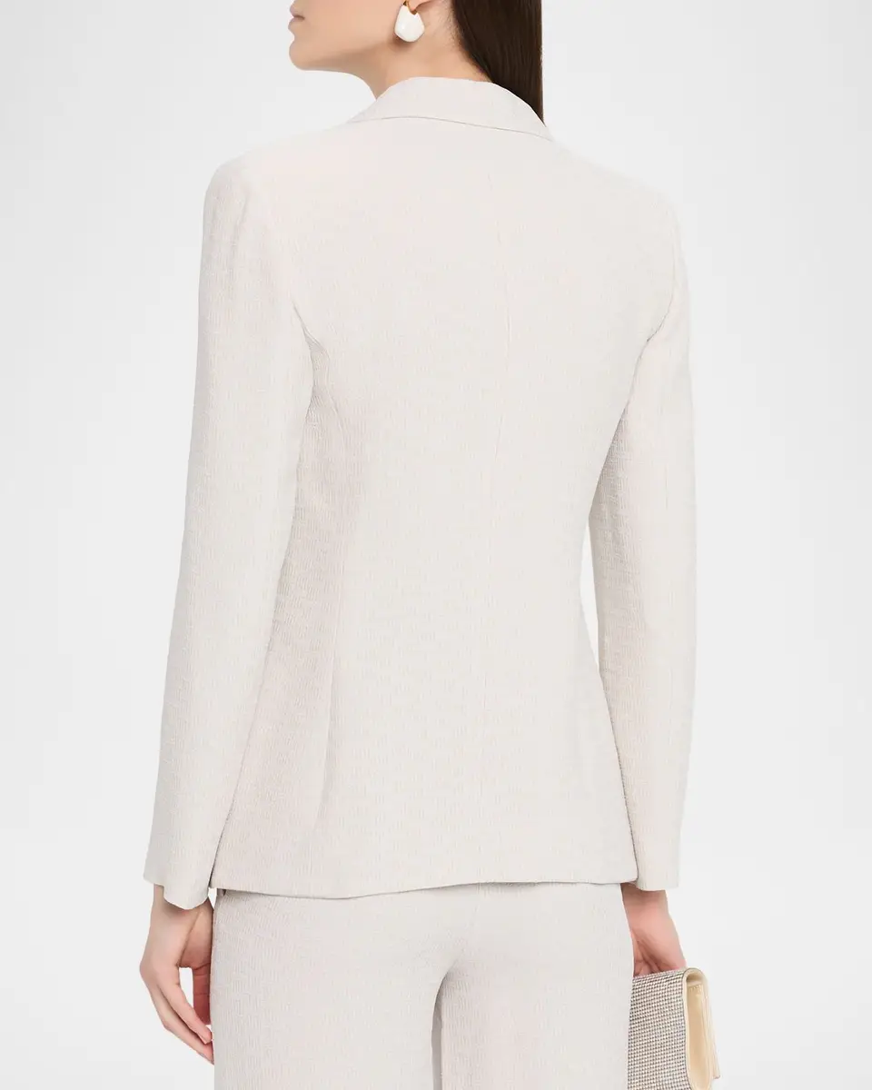 Emporio Armani Single-Button Armure Blazer | Thumbnail 3 Emporio Armani Single-Button Armure Blazer | Thumbnail 3