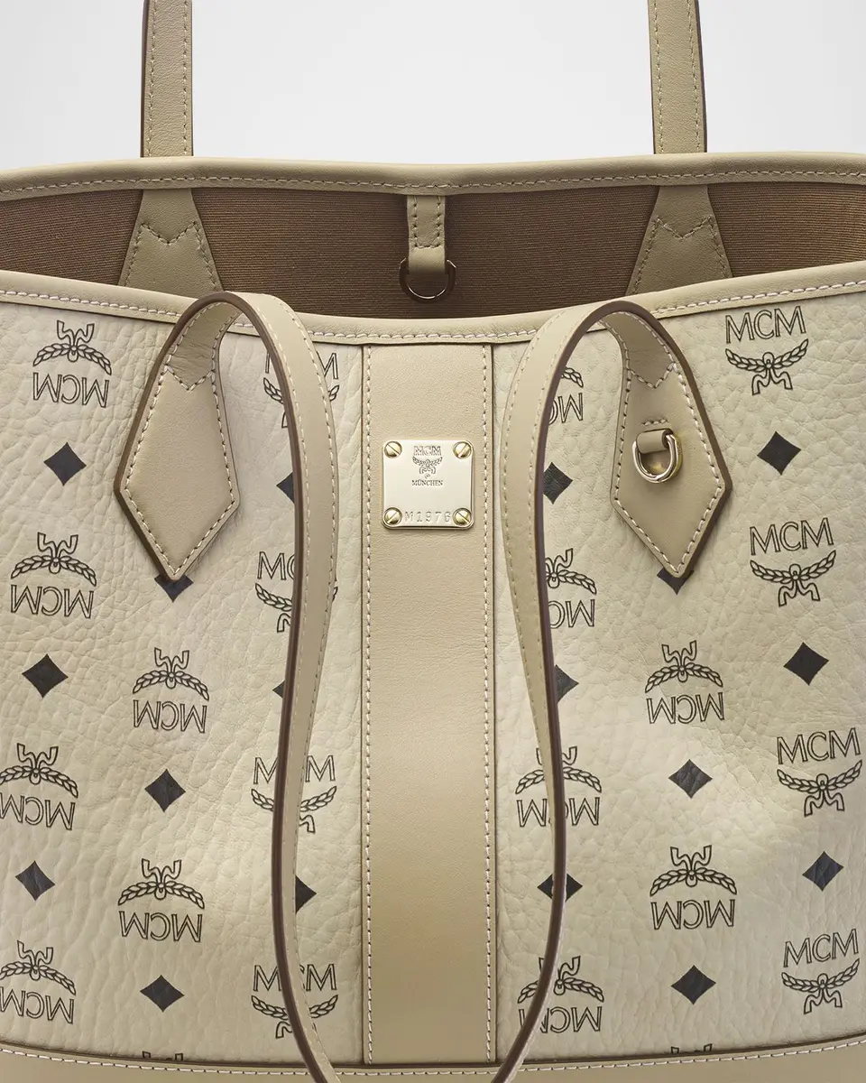 MCM Liz Small Visetos Shopper Tote Bag | Thumbnail 5