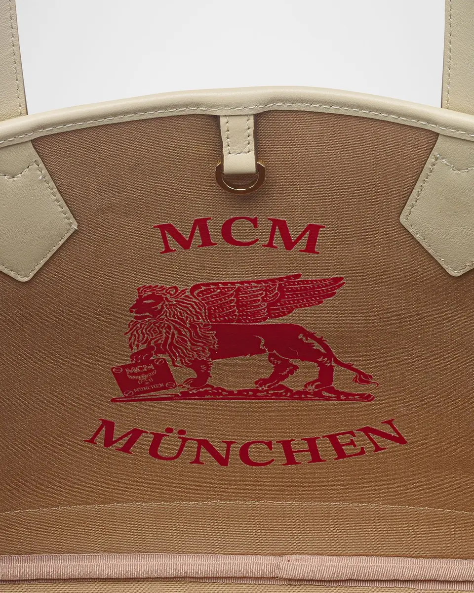 MCM Liz Small Visetos Shopper Tote Bag | Thumbnail 6