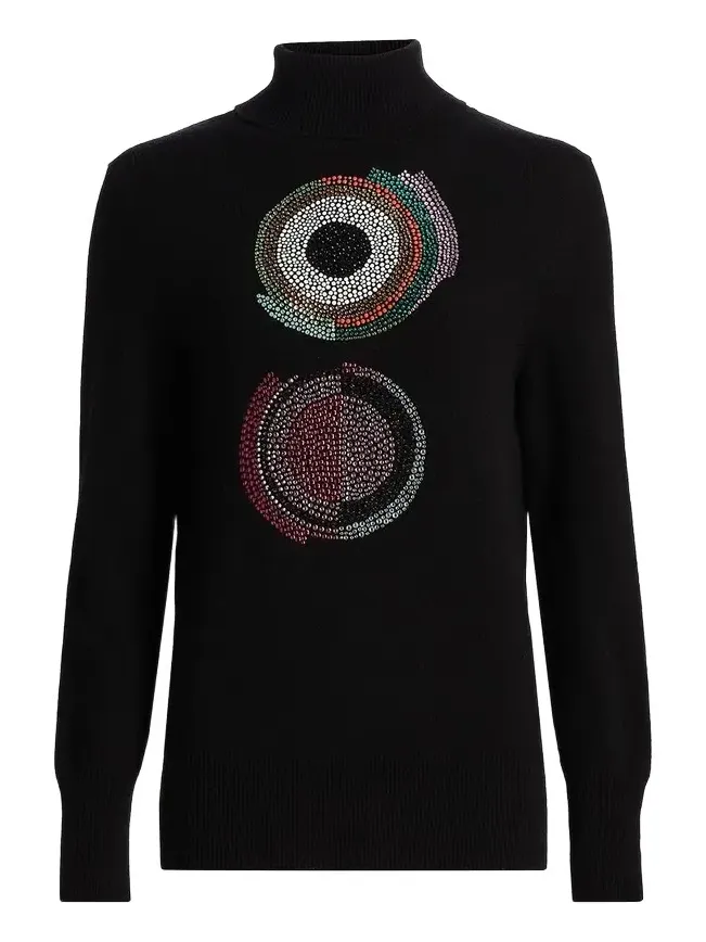 Sonia Crystal Cashmere Turtleneck Sweater Sonia Crystal Cashmere Turtleneck Sweater
