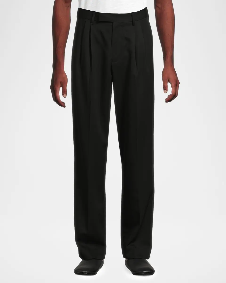 Vince Men's Double-Pleat Suiting Trousers | Thumbnail 4 Vince Men's Double-Pleat Suiting Trousers | Thumbnail 4