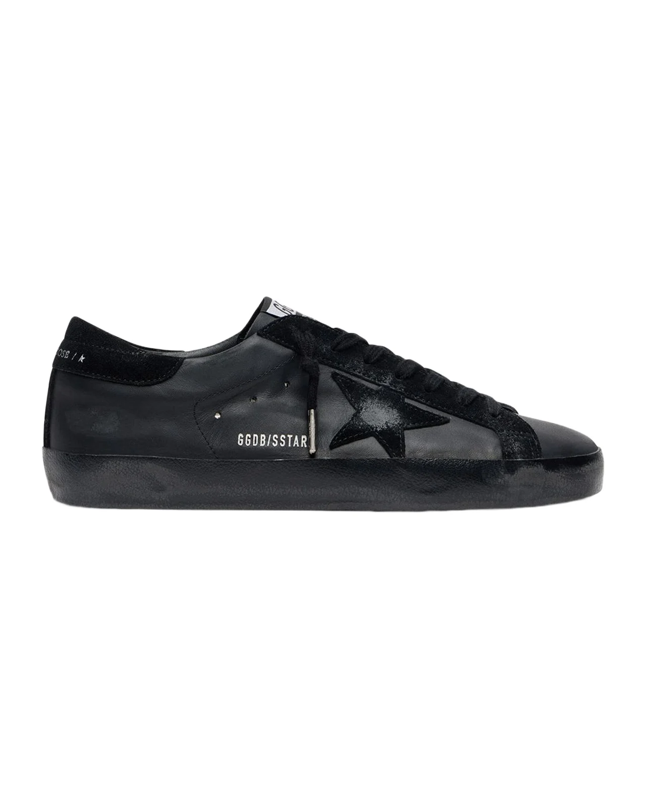 Men's Super-Star Napa Leather and Suede Low-Top Sneakers