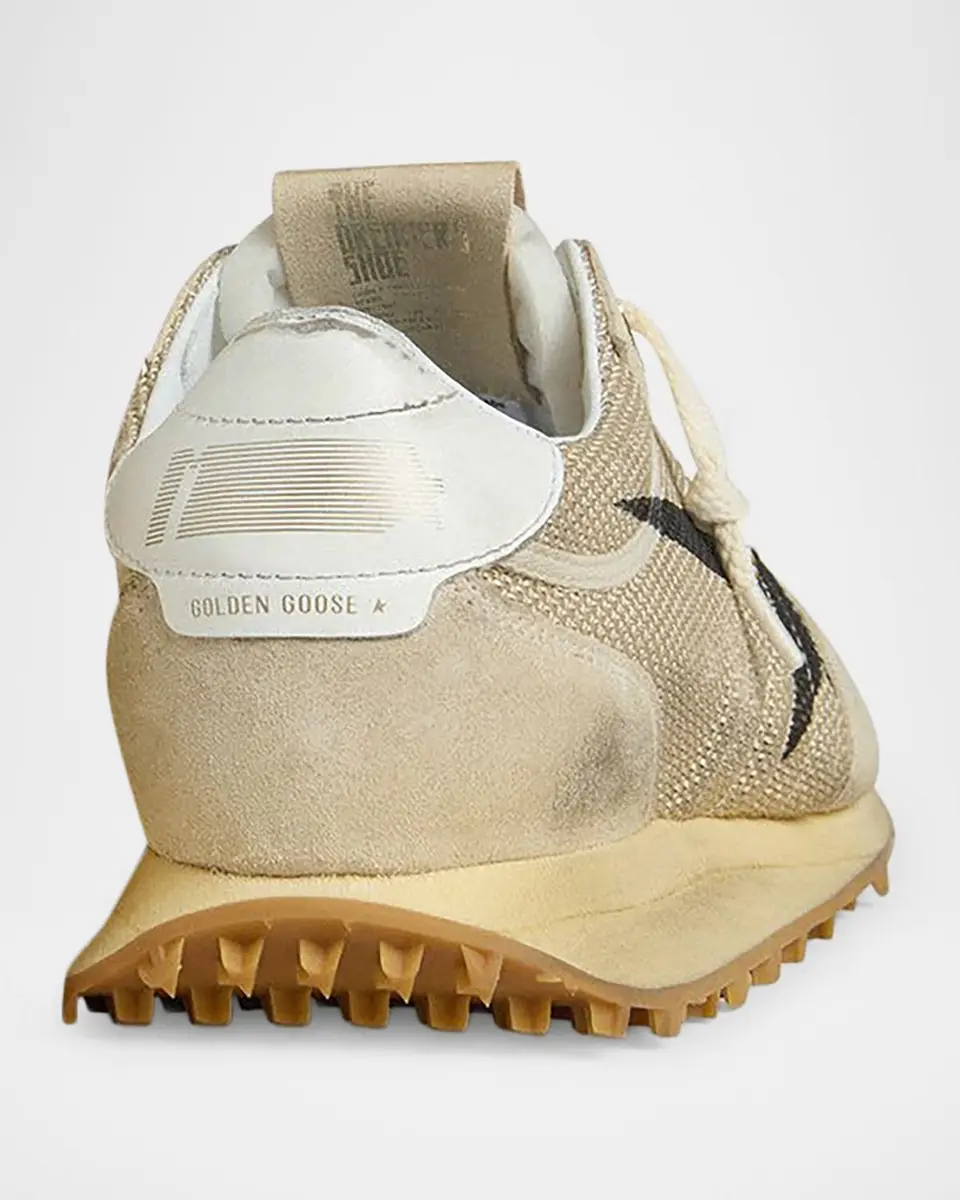 Golden Goose Men's Running Marathon Mesh and Suede Sneakers | Thumbnail 3 Golden Goose Men's Running Marathon Mesh and Suede Sneakers | Thumbnail 3