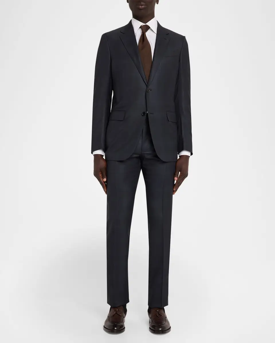 Zegna Men's 15milmil15 Wool Tonal Plaid Two-Piece Suit | Thumbnail 2