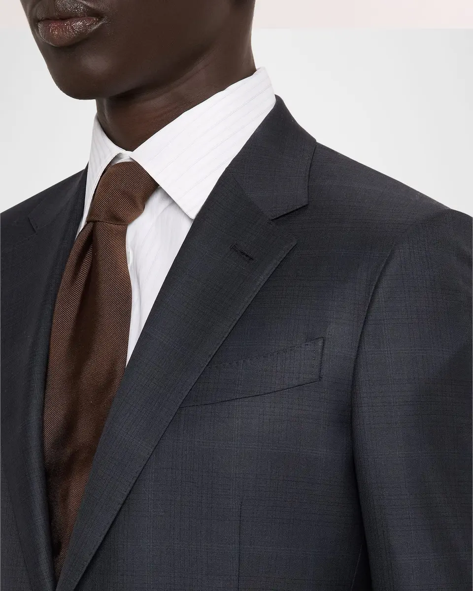 Zegna Men's 15milmil15 Wool Tonal Plaid Two-Piece Suit | Thumbnail 6