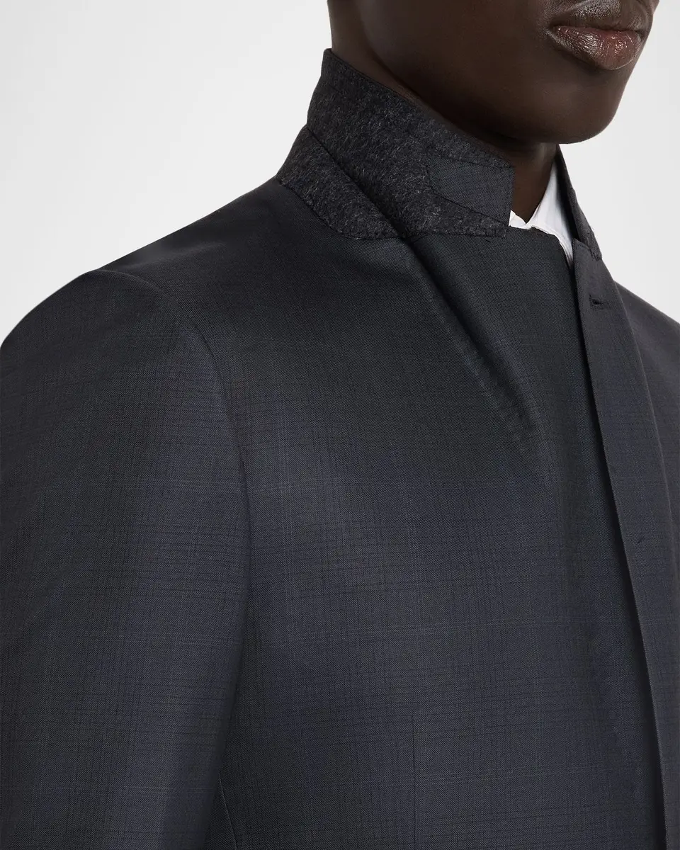 Zegna Men's 15milmil15 Wool Tonal Plaid Two-Piece Suit | Thumbnail 8