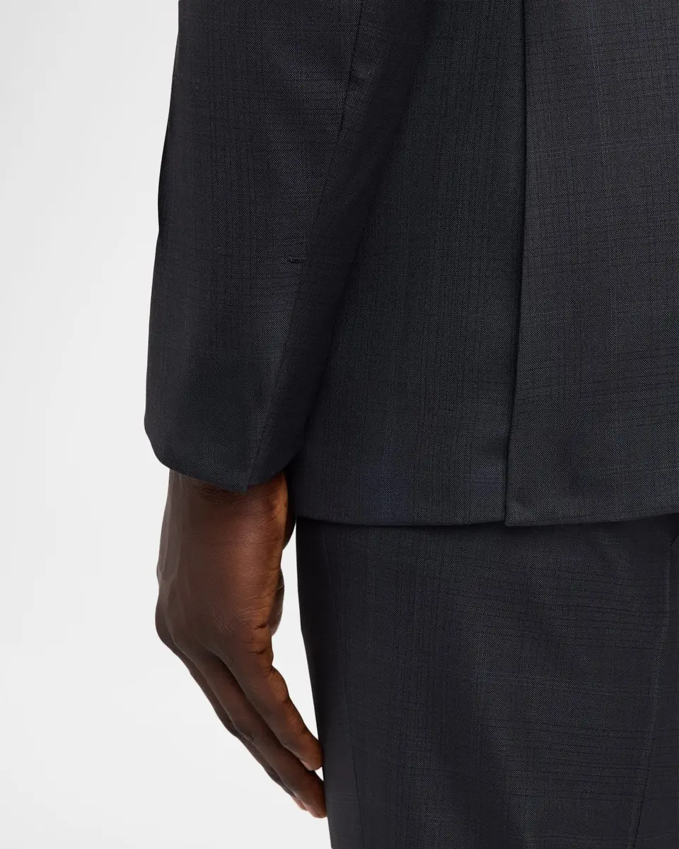 Zegna Men's 15milmil15 Wool Tonal Plaid Two-Piece Suit | Thumbnail 9