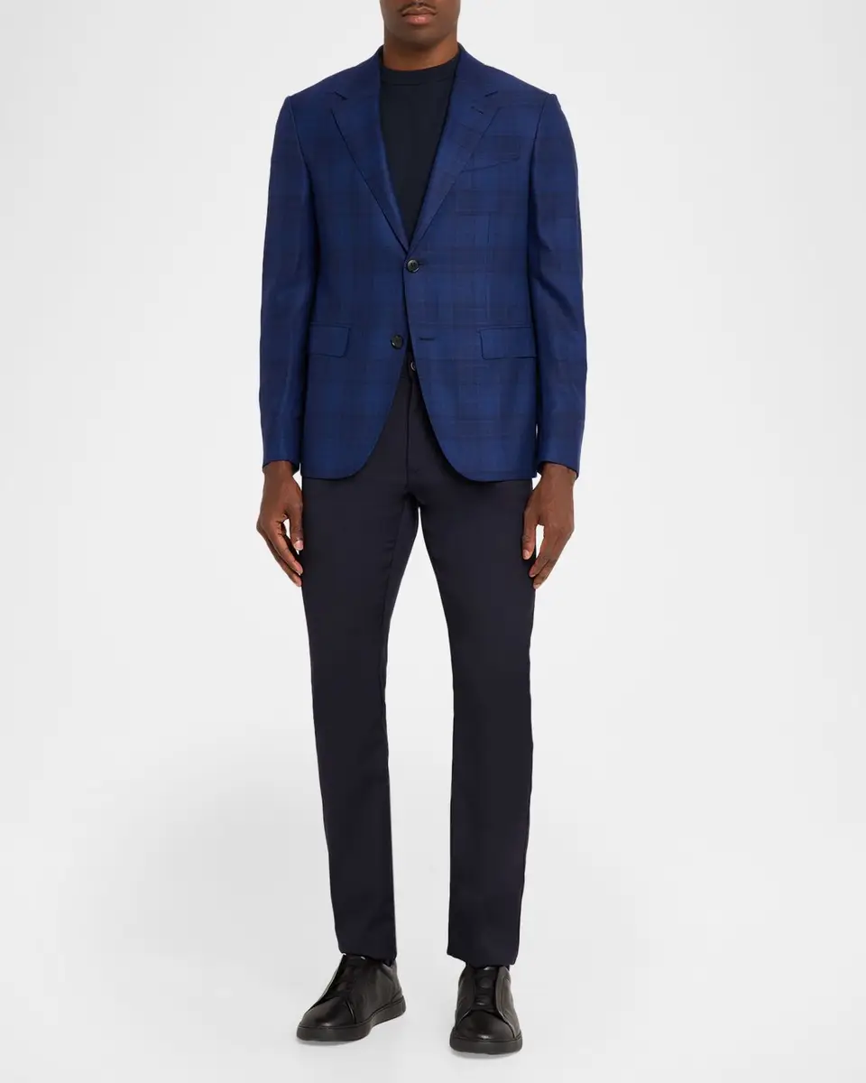 Zegna Men's 15milmil15 Wool Plaid Single-Breasted Sport Coat | Thumbnail 2