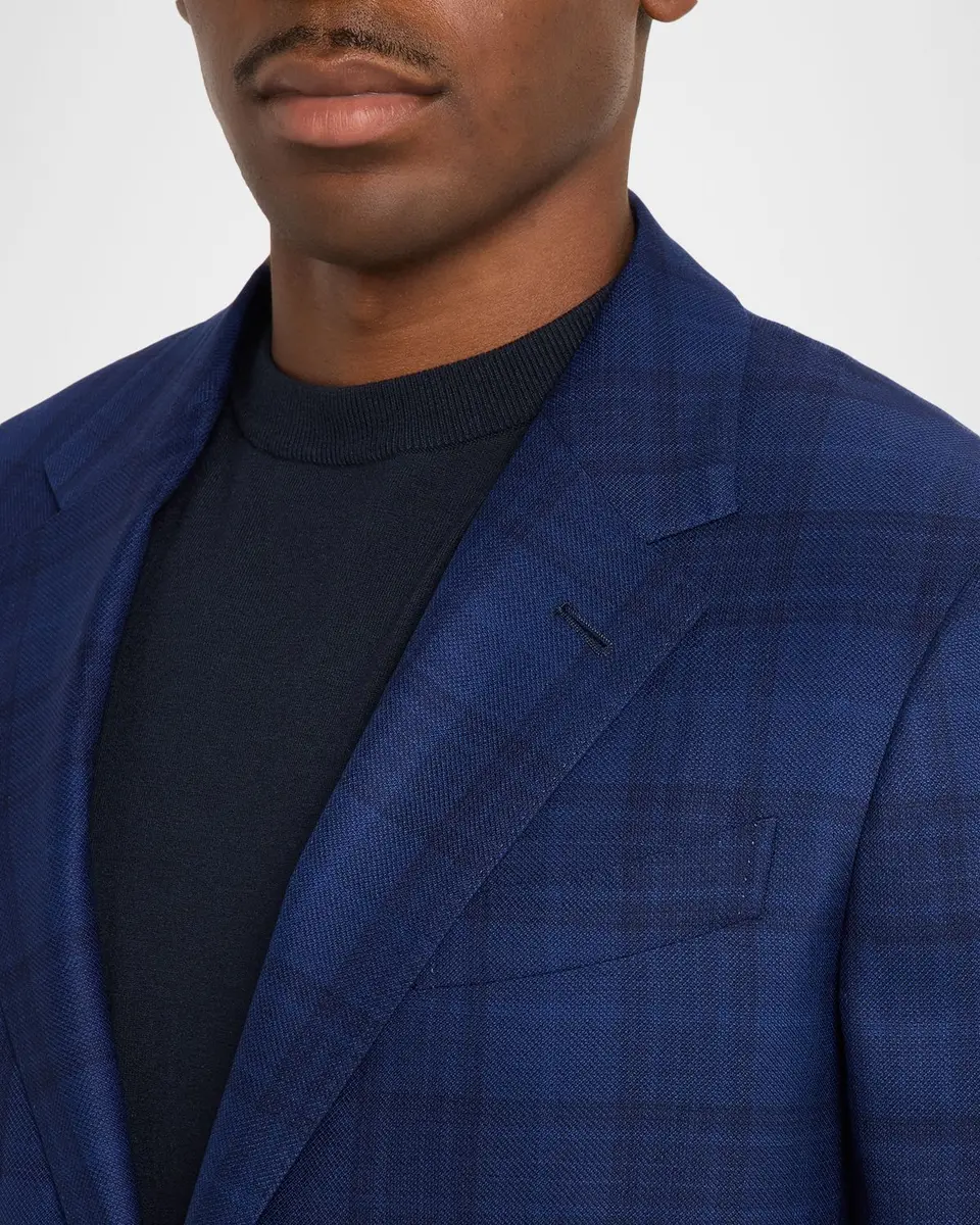 Zegna Men's 15milmil15 Wool Plaid Single-Breasted Sport Coat | Thumbnail 5