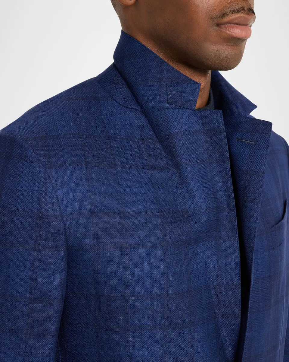 Zegna Men's 15milmil15 Wool Plaid Single-Breasted Sport Coat | Thumbnail 7