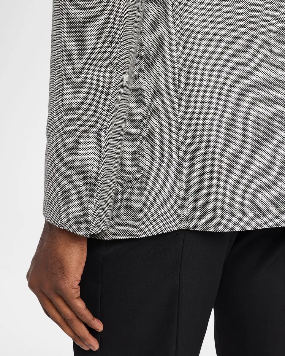 Tom Ford Men's Shelton Wool and Linen Chevron Sport Coat | Thumbnail 8 Tom Ford Men's Shelton Wool and Linen Chevron Sport Coat | Thumbnail 8
