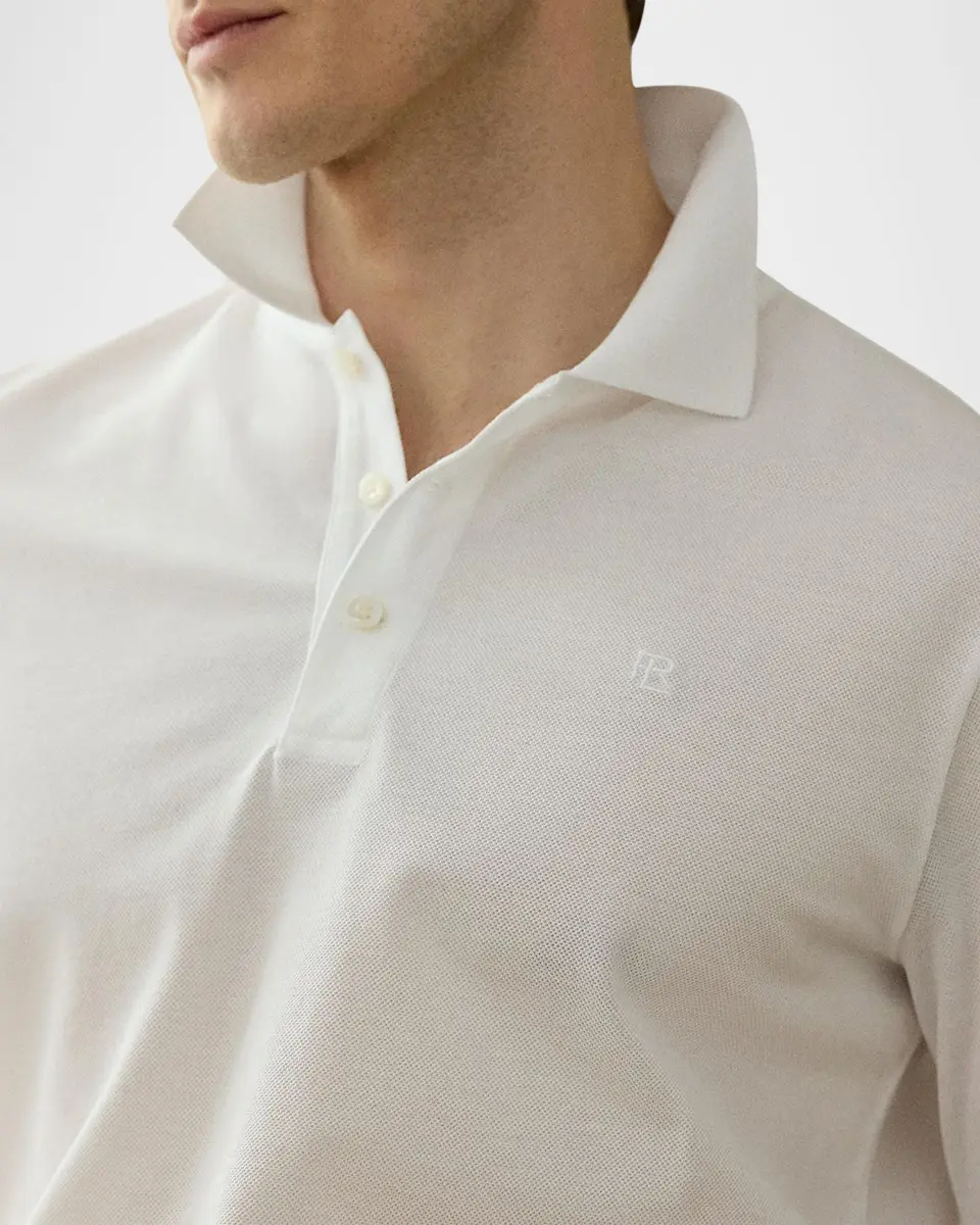 Ralph Lauren Purple Label Men's Custom Slim Fit Piqué Polo Shirt | Thumbnail 5