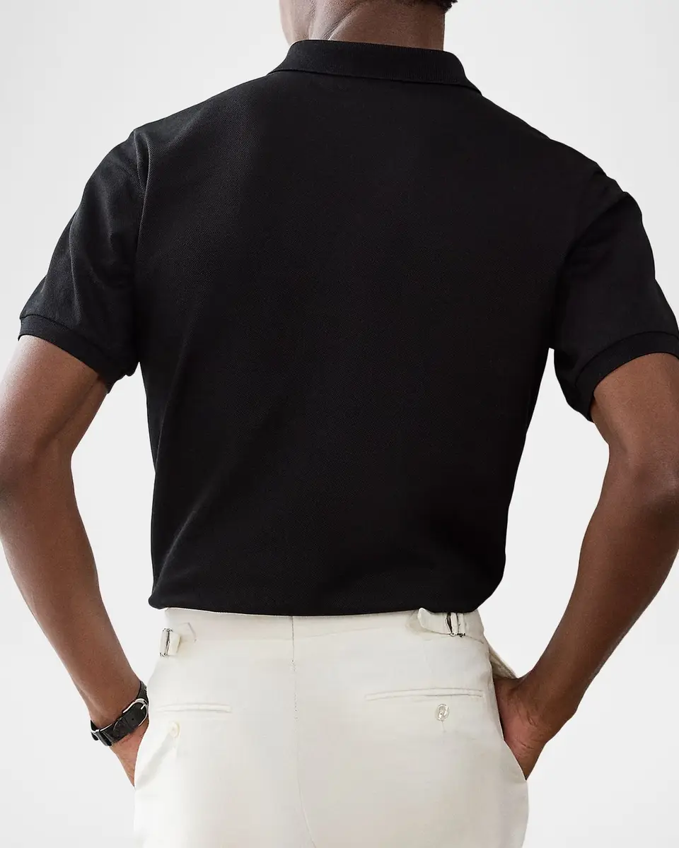 Ralph Lauren Purple Label Men's Custom Slim Fit Piqué Polo Shirt | Thumbnail 3