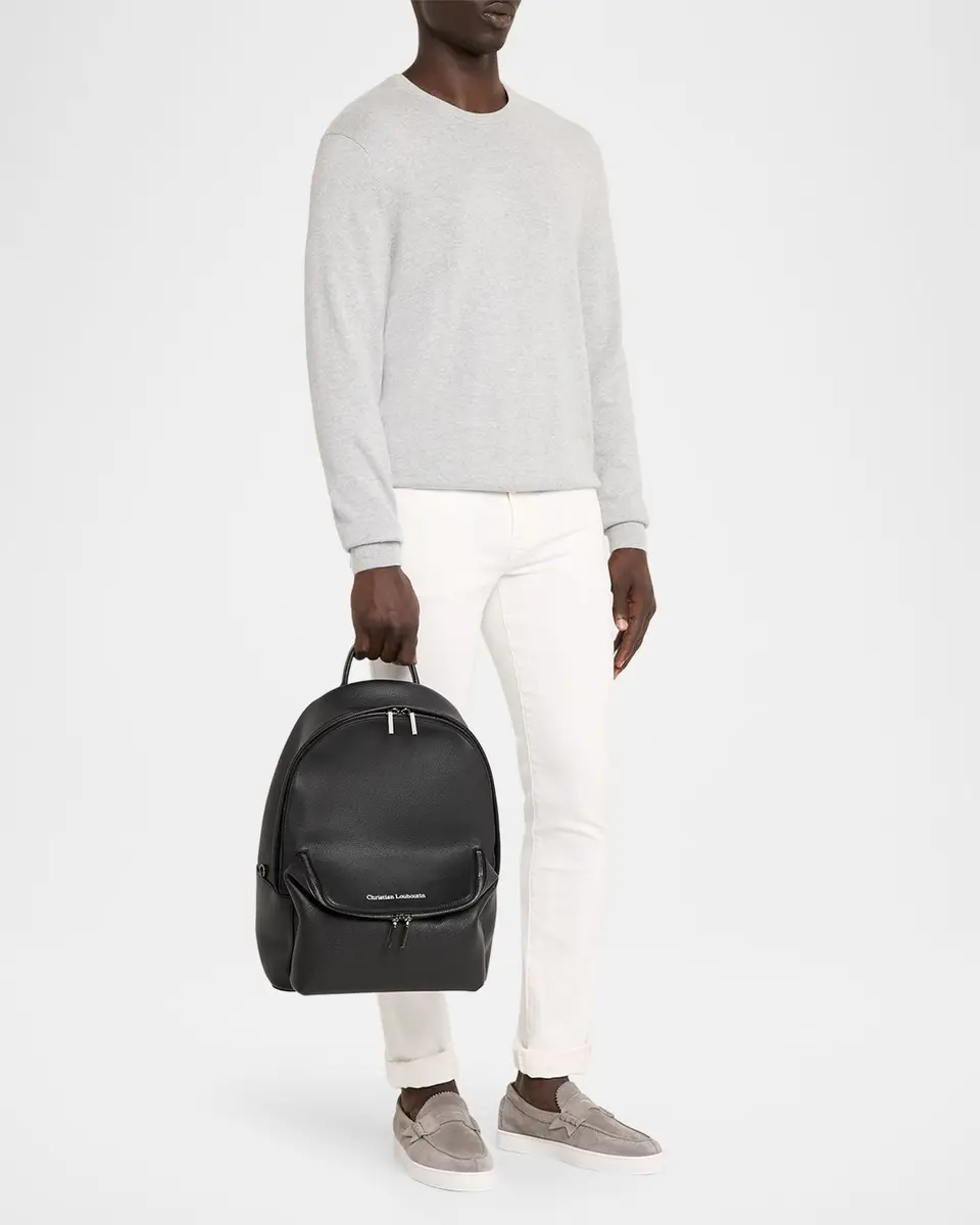 Christian Louboutin Men's Nostalgic Calf Empire Leather Backpack | Thumbnail 5 Christian Louboutin Men's Nostalgic Calf Empire Leather Backpack | Thumbnail 5