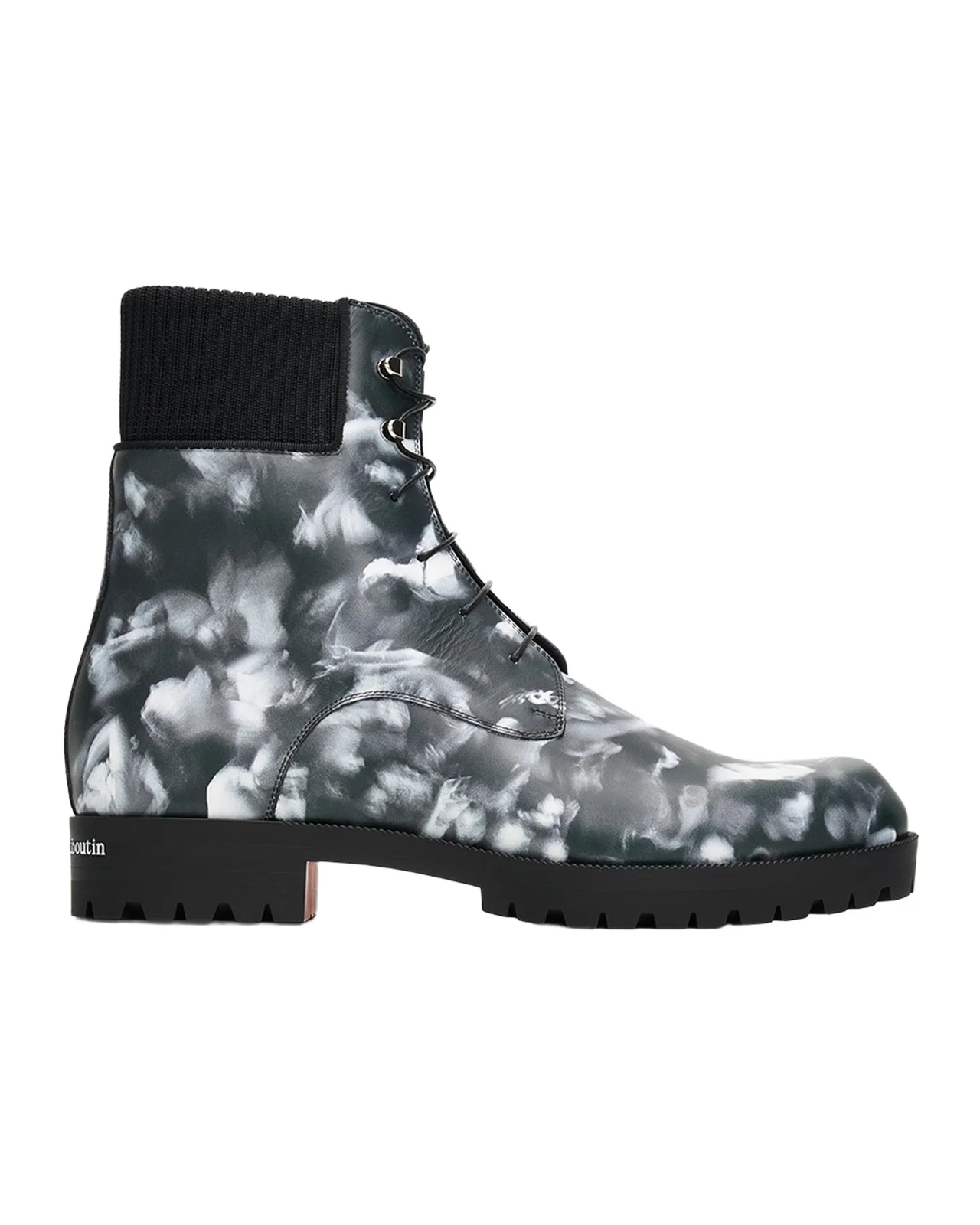 Christian Louboutin Men's Trapman TCT 2 Moises Leather Lug Sole Lace-Up Boots
