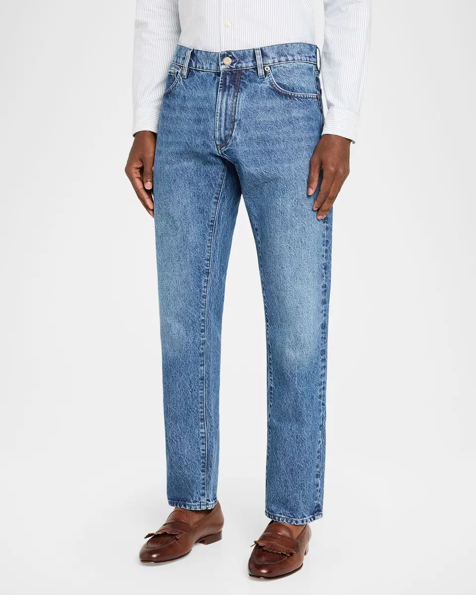 Ralph Lauren Purple Label Men's Slim Fit Indigo Jeans | Thumbnail 4 Ralph Lauren Purple Label Men's Slim Fit Indigo Jeans | Thumbnail 4