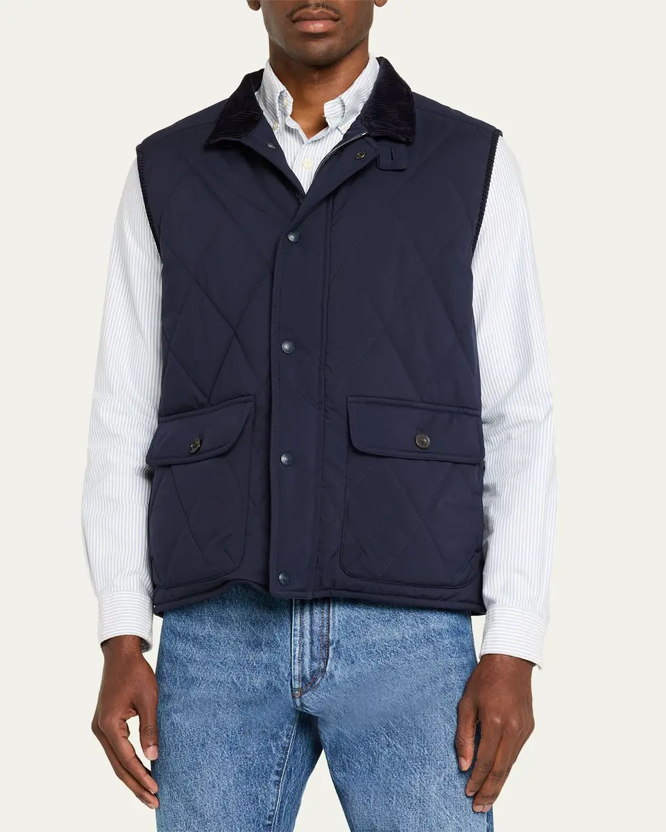 Ralph Lauren Purple Label Men's Carleton Quilted Vest | Thumbnail 4 Ralph Lauren Purple Label Men's Carleton Quilted Vest | Thumbnail 4