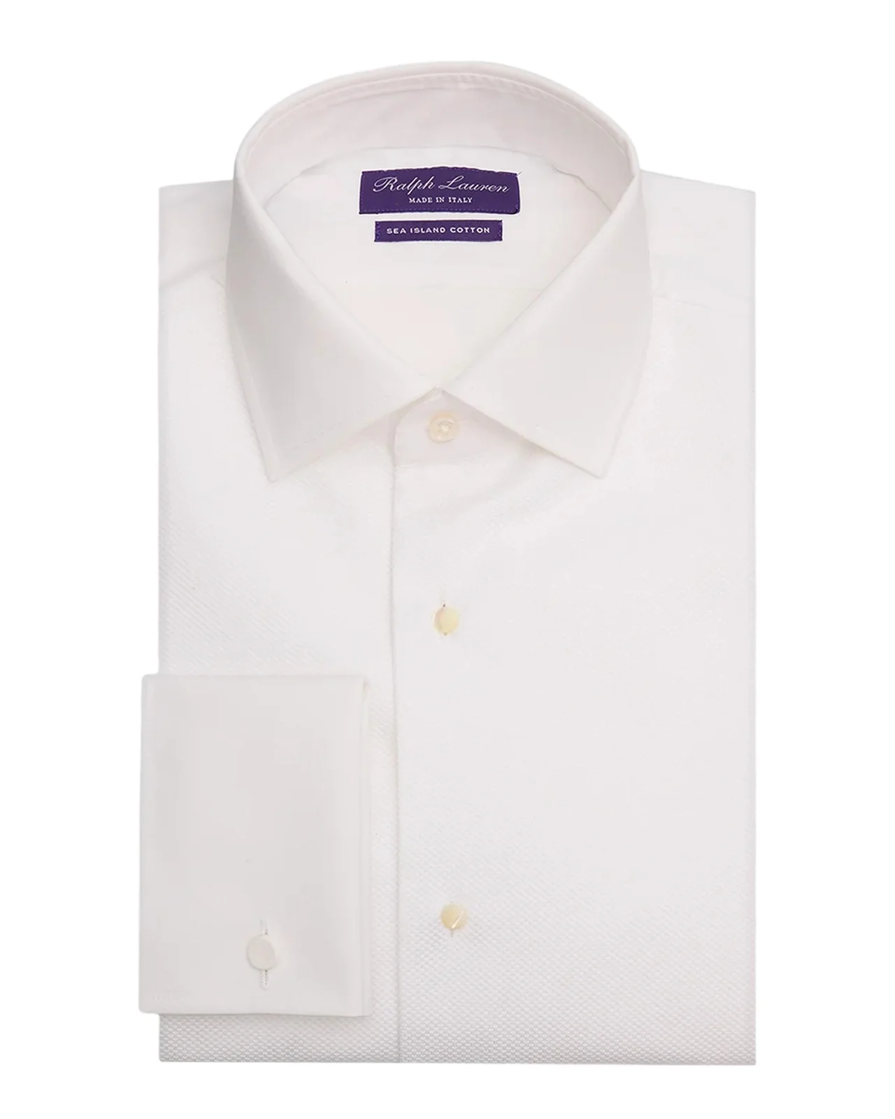 Ralph Lauren Purple Label Men's Piqué-Bib French Cuff Tuxedo Shirt