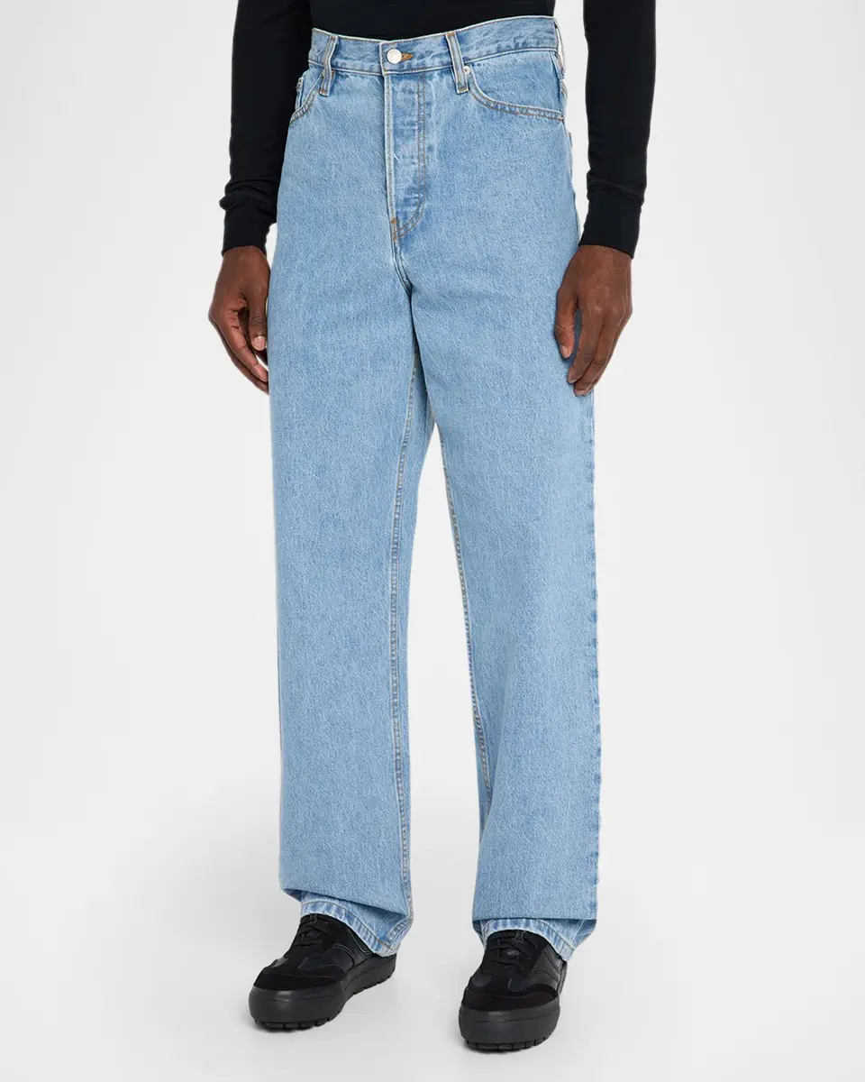 Dries Van Noten Men's Straight-Leg Denim Jeans | Thumbnail 4