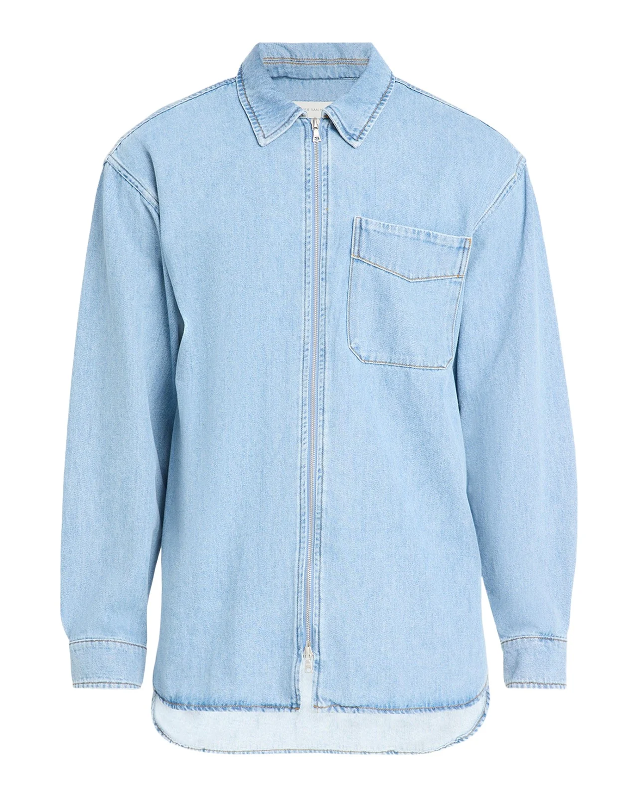 Men's Denim Zip Shirt Men's Denim Zip Shirt