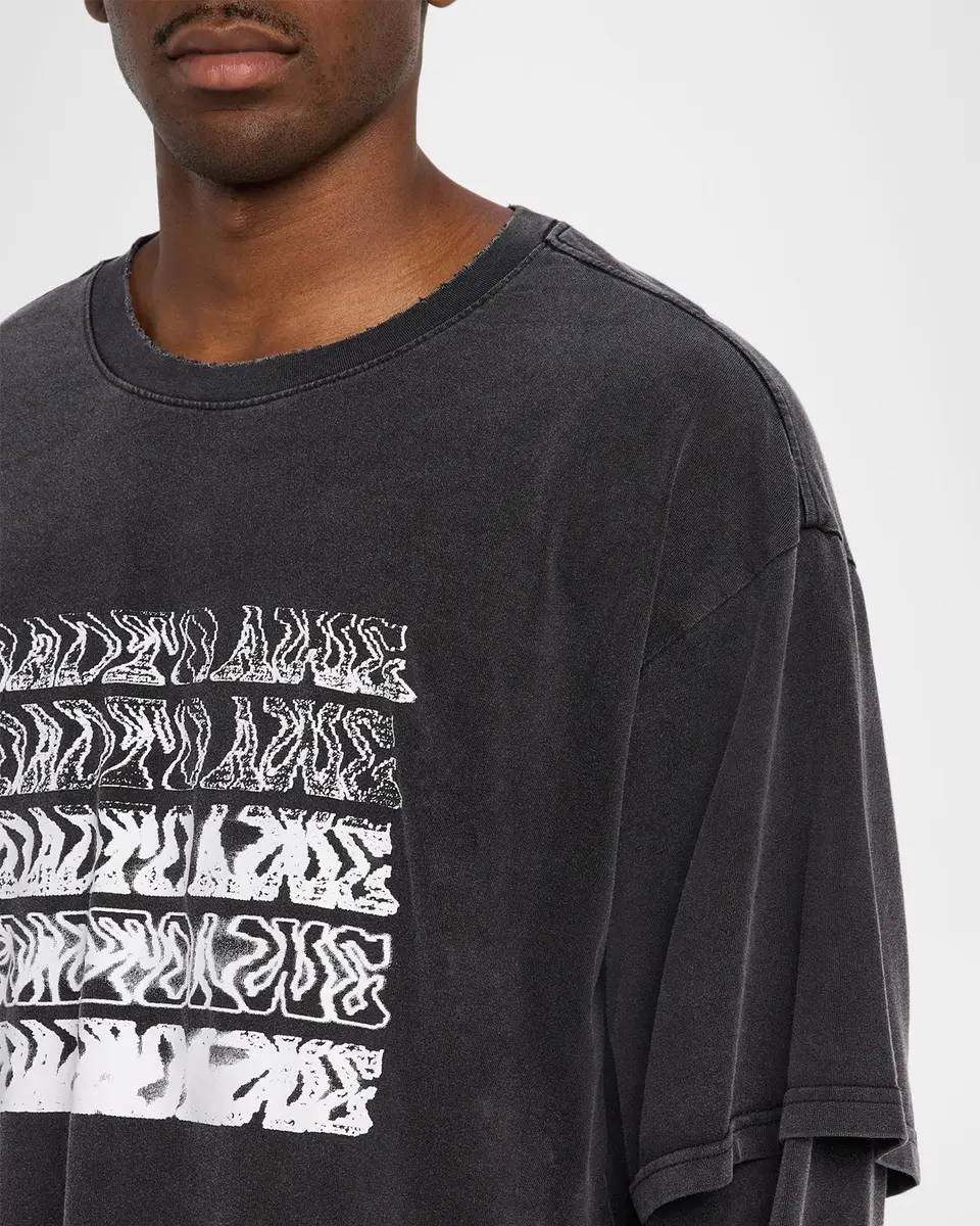 RTA Men's Double Layer Long-Sleeve Graphic T-Shirt | Thumbnail 5 RTA Men's Double Layer Long-Sleeve Graphic T-Shirt | Thumbnail 5