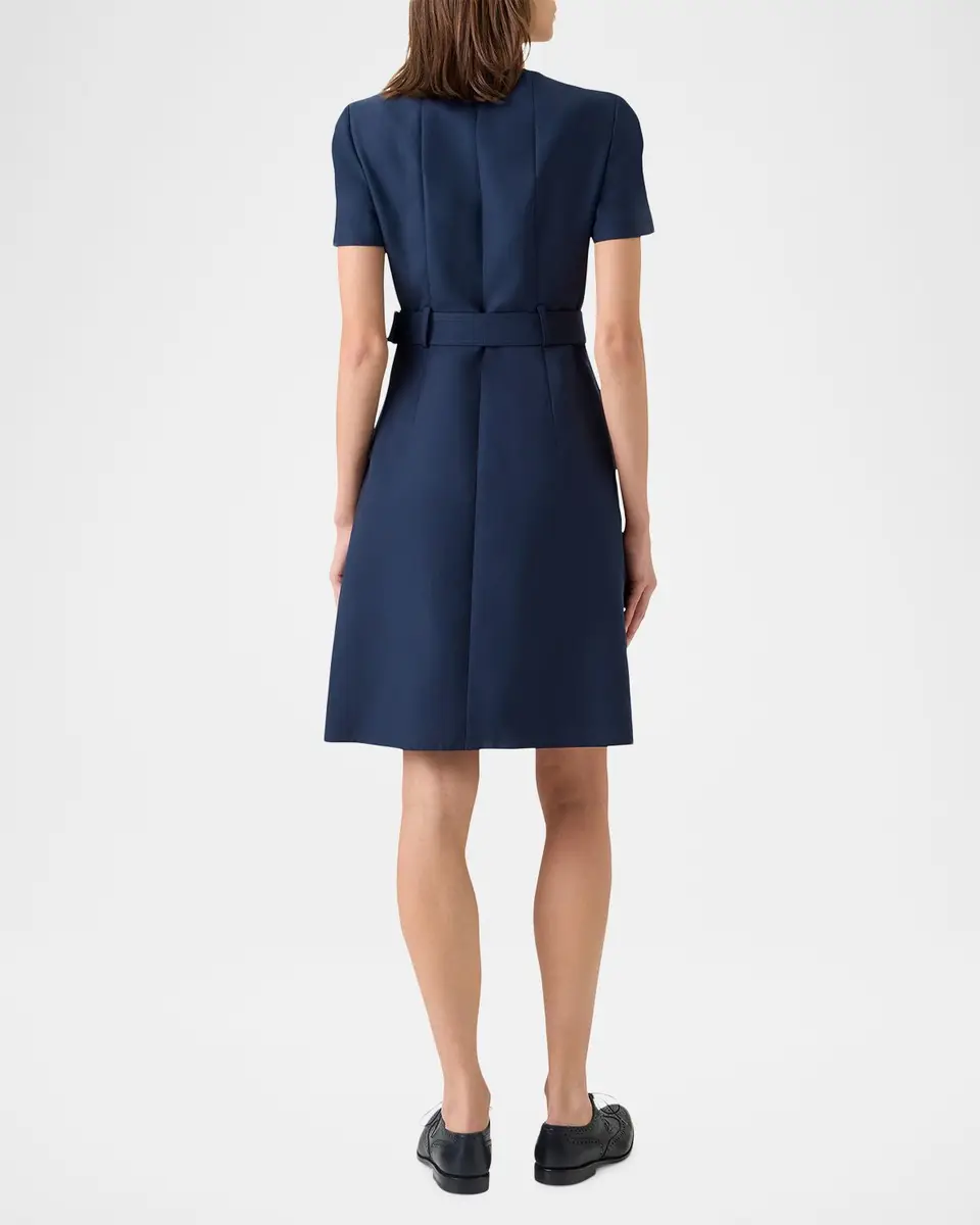Akris Cotton-Blend Zip-Up Belted Jacket | Thumbnail 3