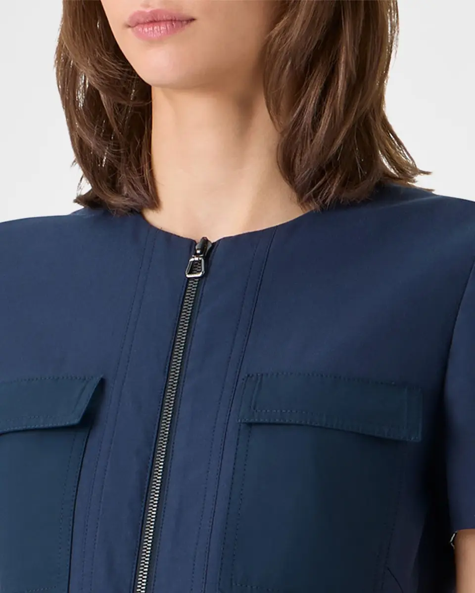 Akris Cotton-Blend Zip-Up Belted Jacket | Thumbnail 5