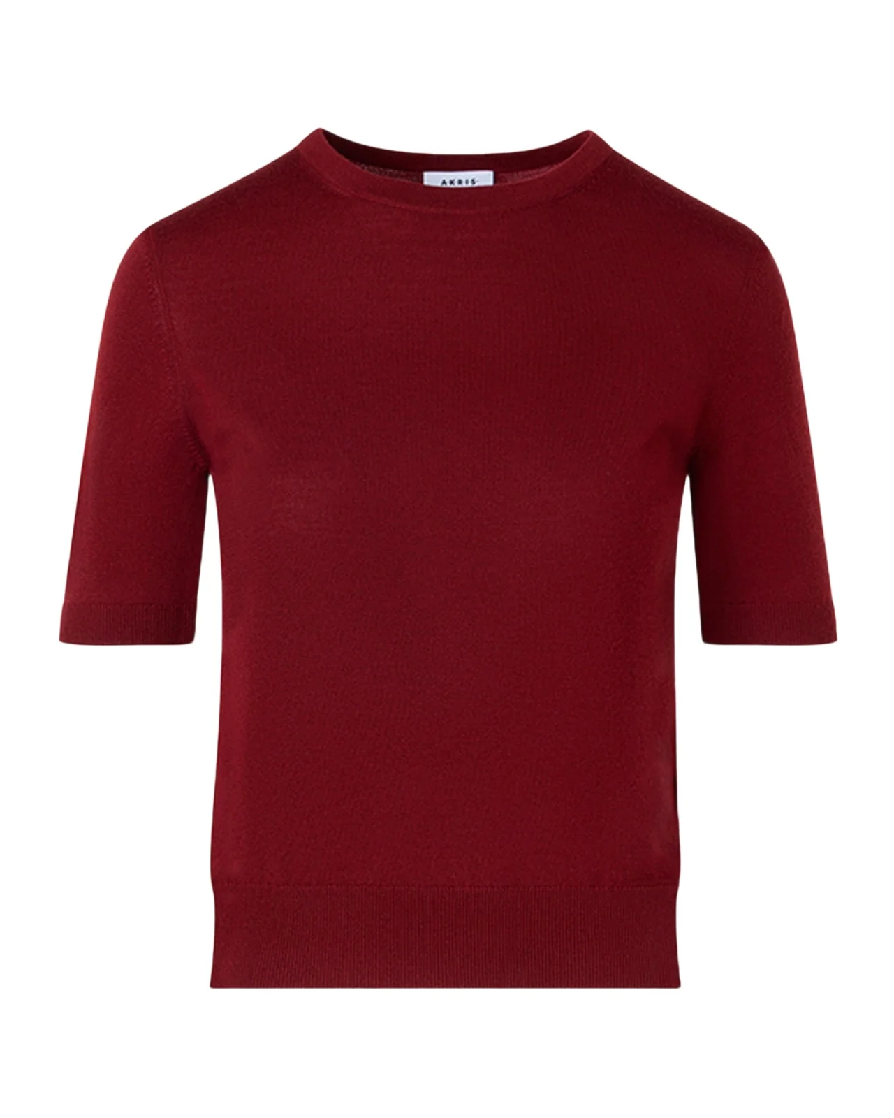Short-Sleeve Merino Wool-Blend Knit Sweater Short-Sleeve Merino Wool-Blend Knit Sweater