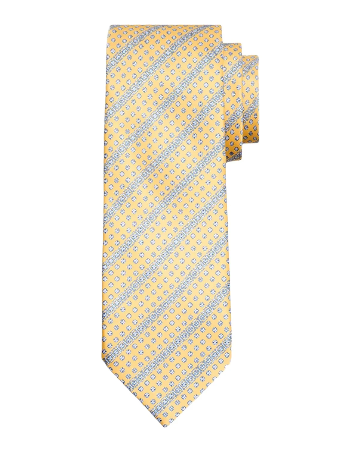 Men's Geometric Stripe Silk Tie Men's Geometric Stripe Silk Tie