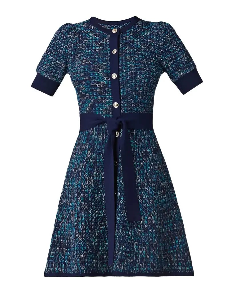 Shoshanna Harriet Textured Tweed Knit Mini Dress | Image 1 Shoshanna Harriet Textured Tweed Knit Mini Dress | Image 1