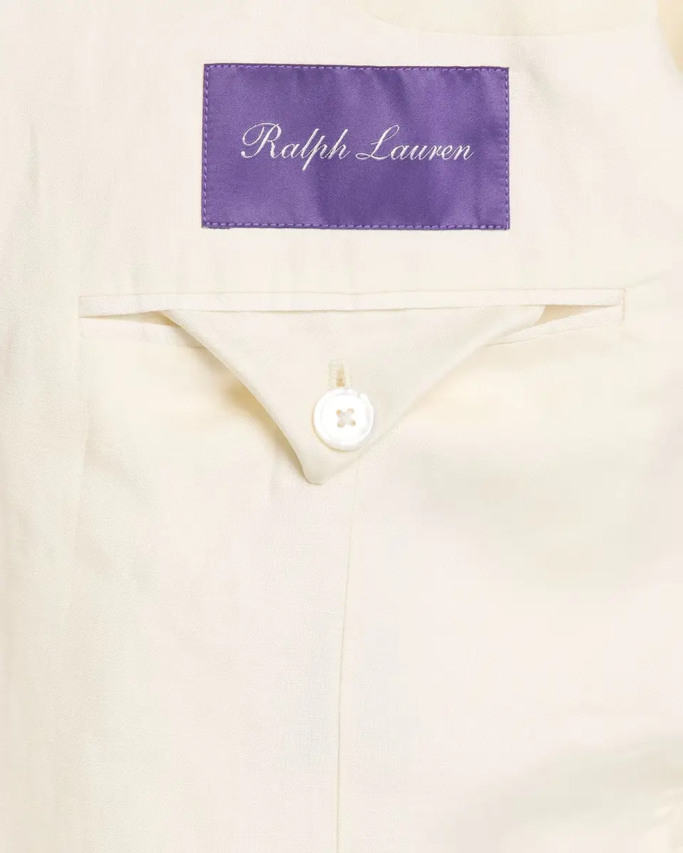 Ralph Lauren Purple Label Men's Kent Hand-Tailored Silk-Linen Jacket | Thumbnail 6 Ralph Lauren Purple Label Men's Kent Hand-Tailored Silk-Linen Jacket | Thumbnail 6