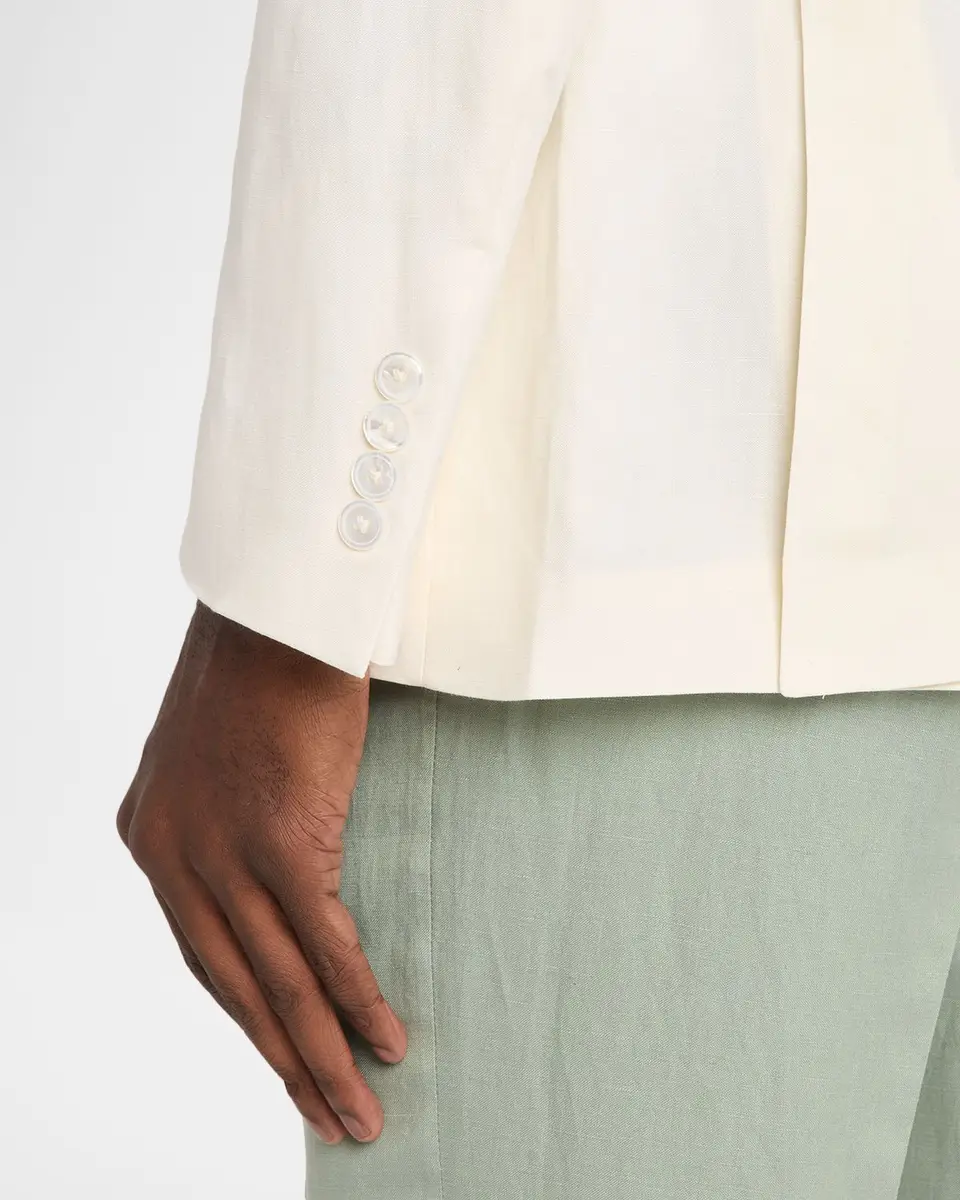 Ralph Lauren Purple Label Men's Kent Hand-Tailored Silk-Linen Jacket | Thumbnail 8 Ralph Lauren Purple Label Men's Kent Hand-Tailored Silk-Linen Jacket | Thumbnail 8