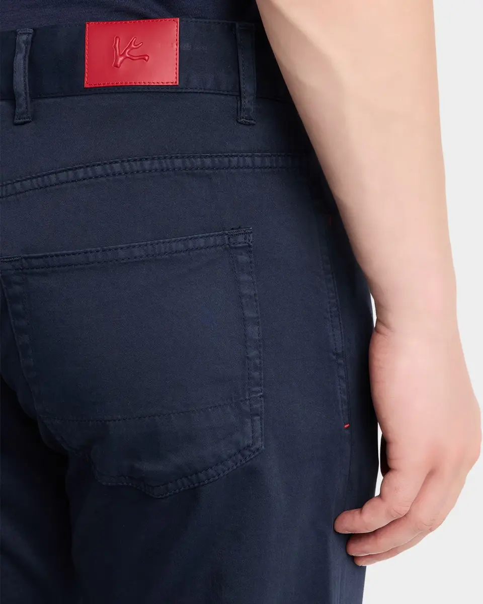 Isaia Men's Slim-Fit Cotton-Cashmere Pants | Thumbnail 5 Isaia Men's Slim-Fit Cotton-Cashmere Pants | Thumbnail 5