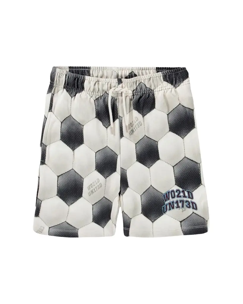 Molo Boy's Adian Soccer-Print Cotton Shorts, Size 8-12 | Image 1 Molo Boy's Adian Soccer-Print Cotton Shorts, Size 8-12 | Image 1