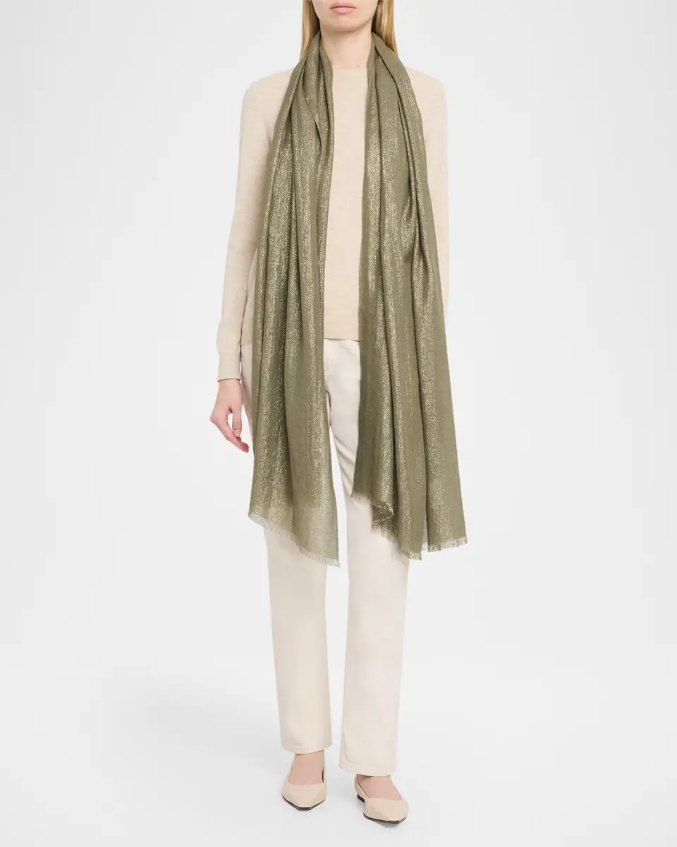 Brunello Cucinelli Sparkling Cashmere & Silk Scarf | Thumbnail 2