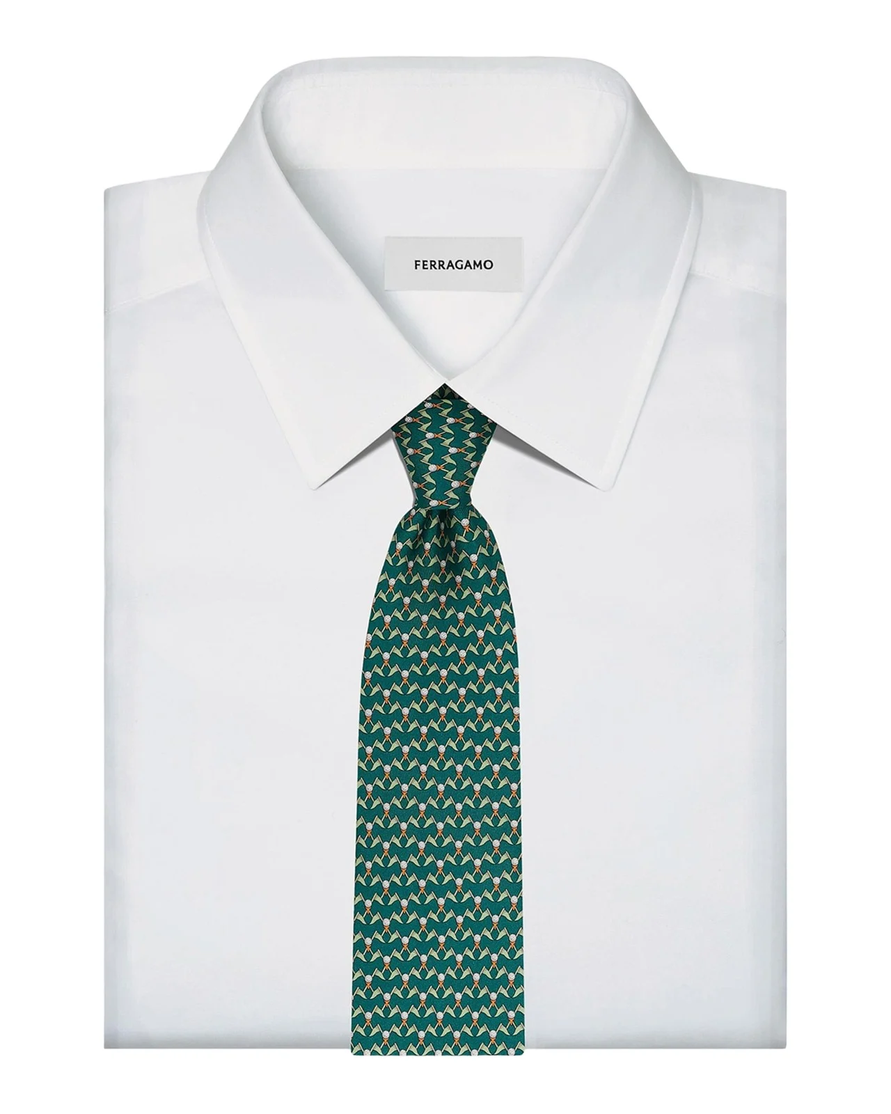 Ferragamo Men's Golf-Print Silk Tie